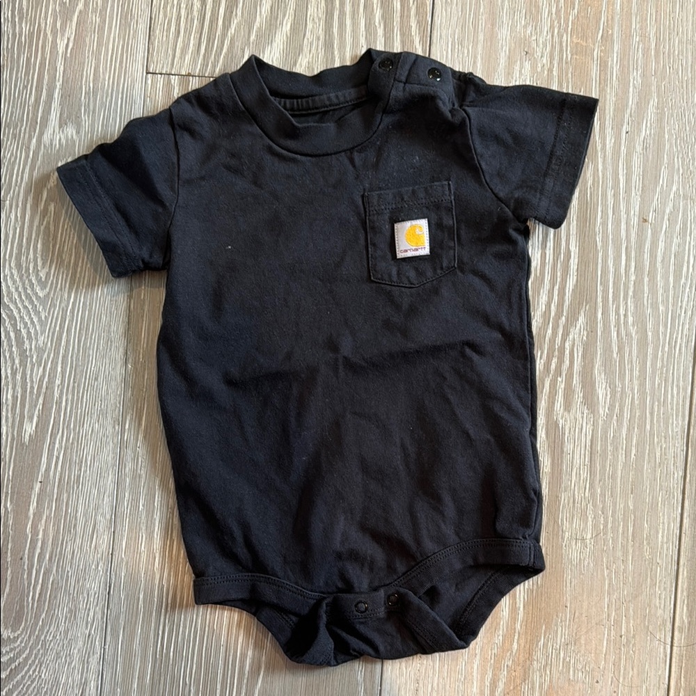 Carhartt Black Short Sleeve Kids Tee 9M